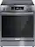 Front. Frigidaire - Gallery 6.2 Cu. Ft. Freestanding Electric Convection Range with Self Clean and Air Fry - Black Stainless Steel.