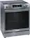 Alt View 2. Frigidaire - Gallery 6.2 Cu. Ft. Freestanding Electric Convection Range with Self Clean and Air Fry - Black Stainless Steel.
