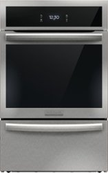Frigidaire - Gallery 24 inch Single Gas Wall Oven with Air Fry - Stainless Steel - Front_Zoom