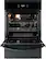 Angle. Frigidaire - Gallery 24 inch Single Gas Wall Oven with Air Fry - Black.