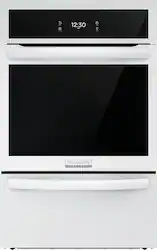 Frigidaire - Gallery 24 inch Single Gas Wall Oven with Air Fry - White - Front_Zoom