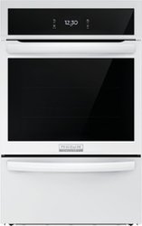 Frigidaire - Gallery 24 inch Single Gas Wall Oven with Air Fry - White - Front_Zoom
