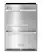 Front. Thor Kitchen - 5.4 Cu. Ft. Indoor Outdoor Refrigerator Drawers - Silver.