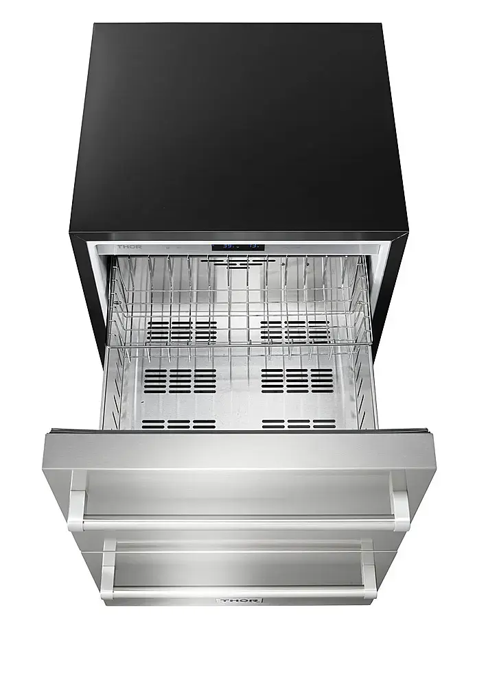 Alt View 16. Thor Kitchen - 5.4 Cu. Ft. Indoor Outdoor Refrigerator Drawers - Silver.