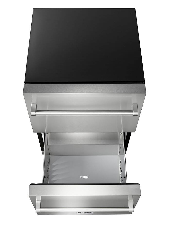 Alt View 17. Thor Kitchen - 5.4 Cu. Ft. Indoor Outdoor Refrigerator Drawers - Silver.