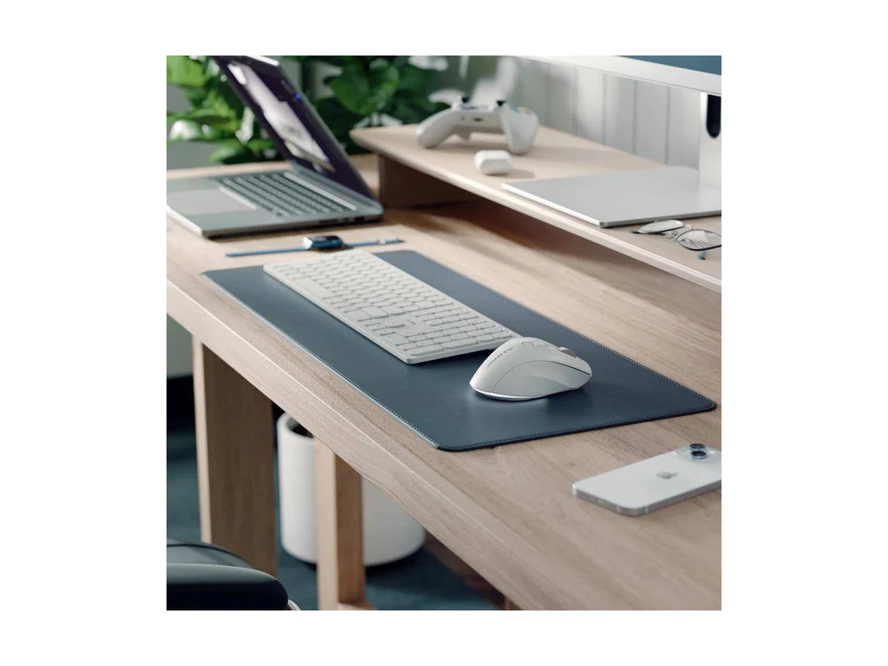 Alt View 3. Alogic - Alogic APEX Wireless Mouse - Bluetooth/RF - Rechargeable - 7 Buttons - Right-Handed - White.
