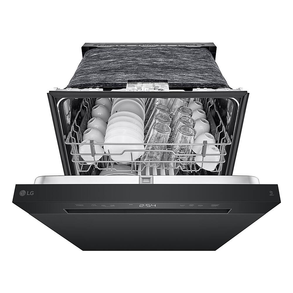 Alt View 18. LG - 24" Front Control Built-In Stainless Steel Tub Dishwasher with SenseClean and 52 dBA - Black.