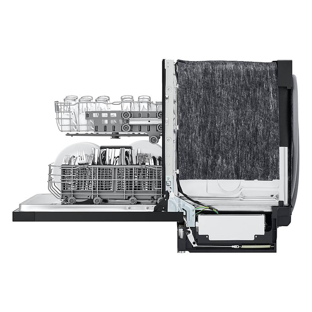 Alt View 23. LG - 24" Front Control Built-In Stainless Steel Tub Dishwasher with SenseClean and 52 dBA - Black.