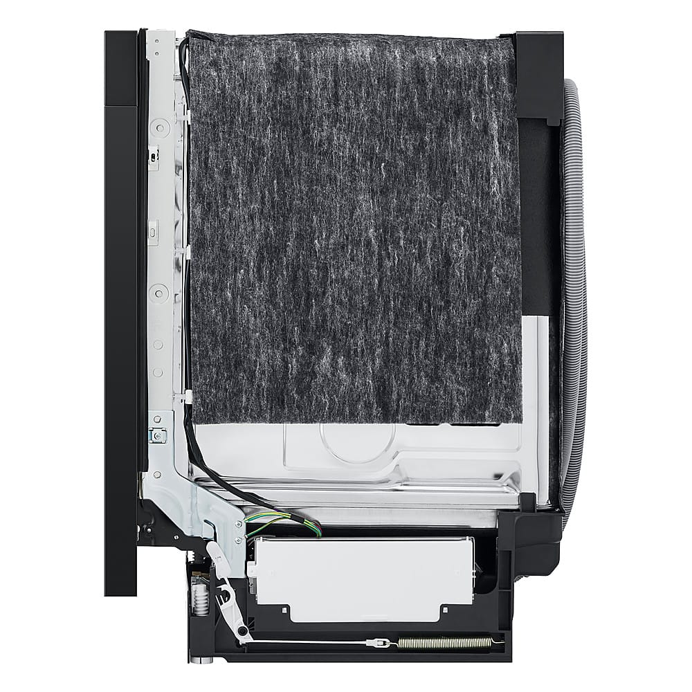 Alt View 24. LG - 24" Front Control Built-In Stainless Steel Tub Dishwasher with SenseClean and 52 dBA - Black.