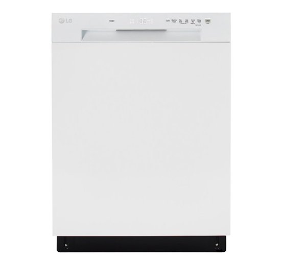 LG 24 Front Control Built-In Stainless Steel Tub Dishwasher with  SenseClean and 52 dBA White LDFC2423W - Best Buy