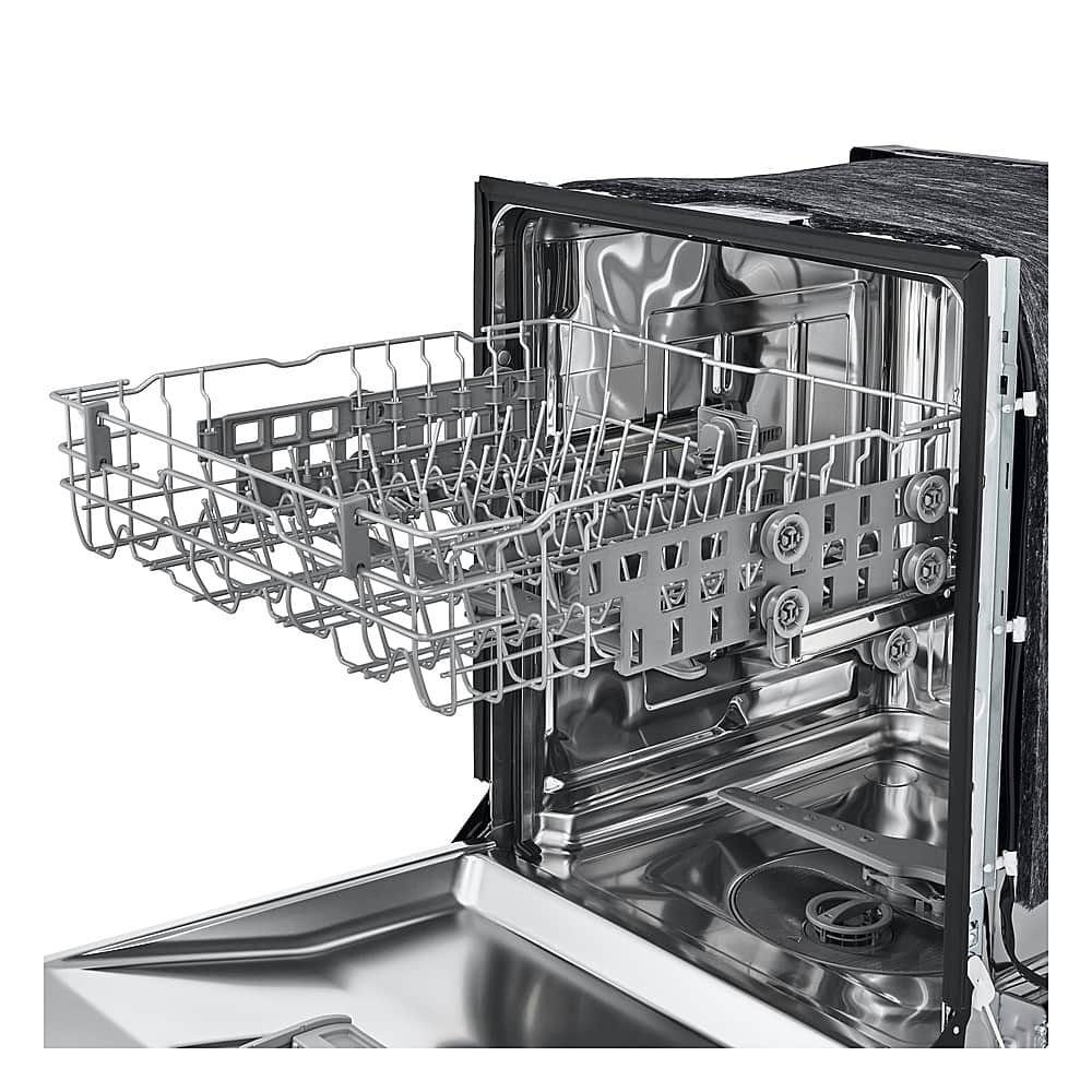 Alt View 20. LG - 24" Front Control Built-In Stainless Steel Tub Dishwasher with SenseClean and 52 dBA - White.