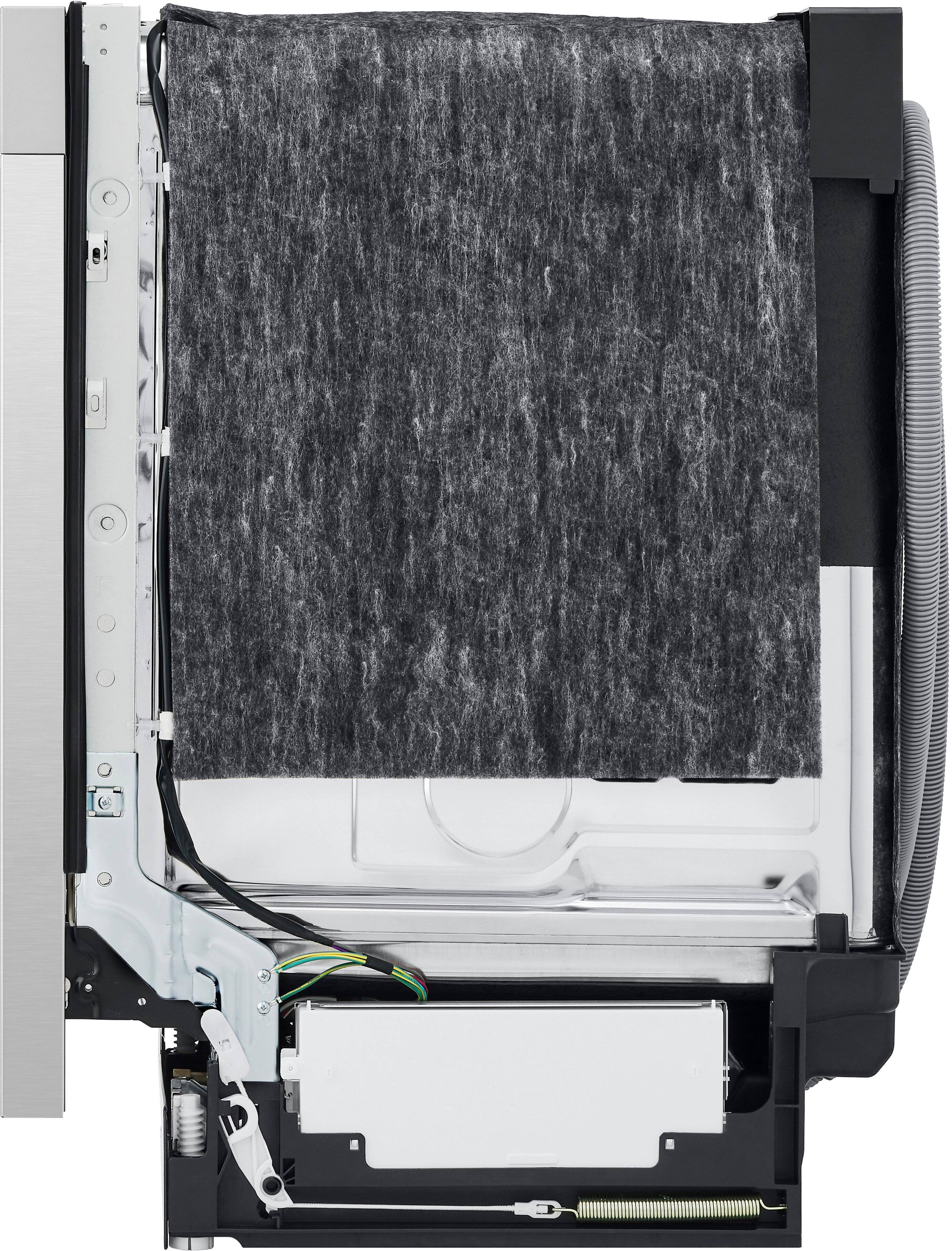 Alt View 24. LG - 24" Front Control Built-In Stainless Steel Tub Dishwasher with SenseClean and 52 dBA - Stainless steel look.