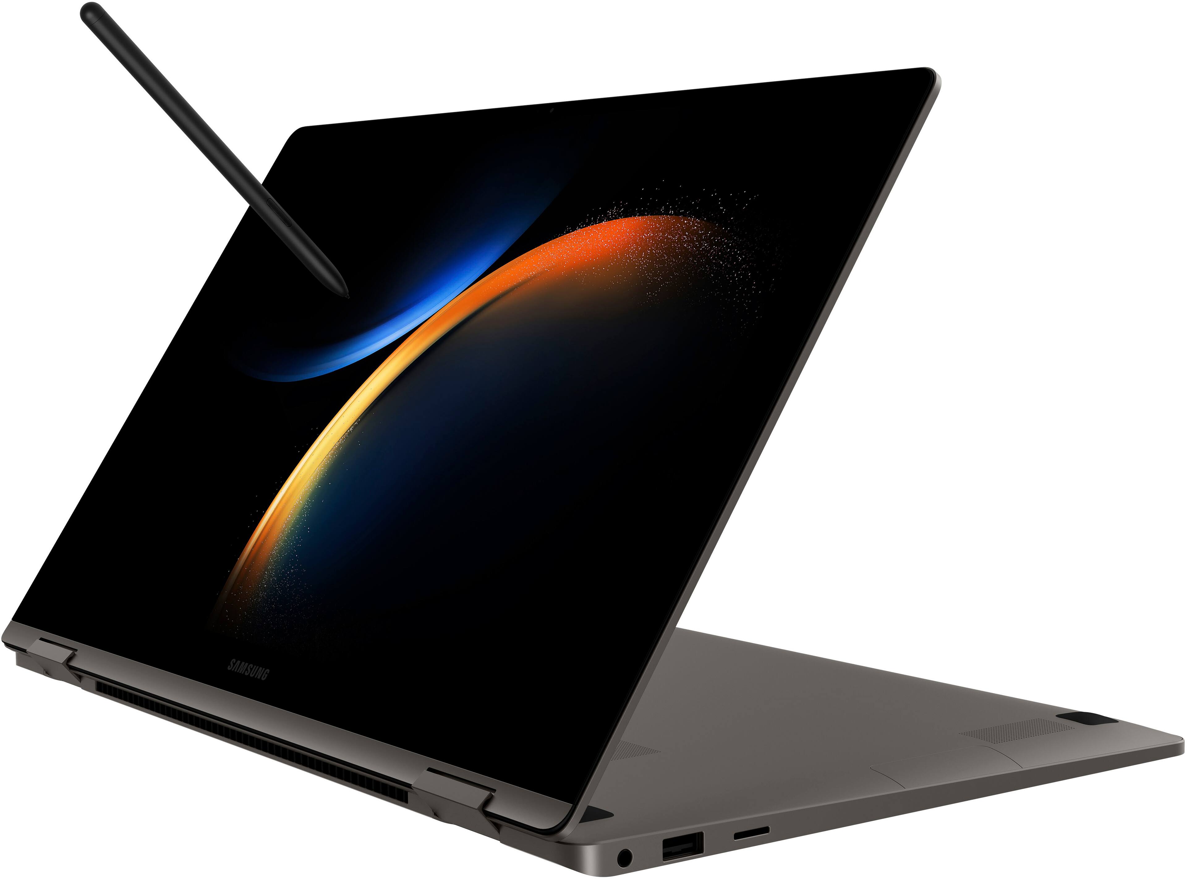 Alt View 16. Samsung - Galaxy Book3 360 2-in-1 15.6" FHD AMOLED Touch Screen Laptop - Intel 13th Gen Evo Core i7-1360P - 16GB Memory -512GB SSD - Graphite.