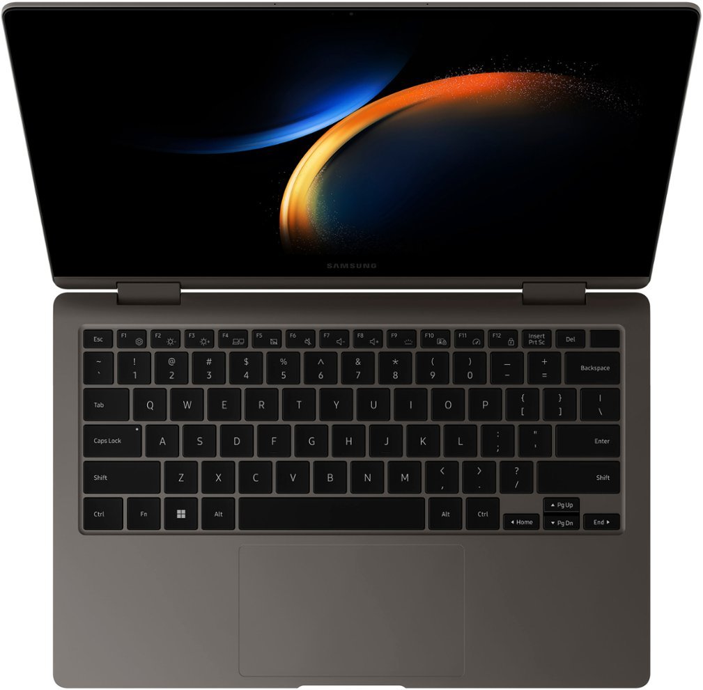 Zoom in on Alt View Zoom 14. Samsung - Galaxy Book3 360 2-in-1 13.3" FHD AMOLED Touch Screen Laptop - Intel 13th Gen Evo Core i7-1360P -16GB Memory -512GB SSD - Graphite.