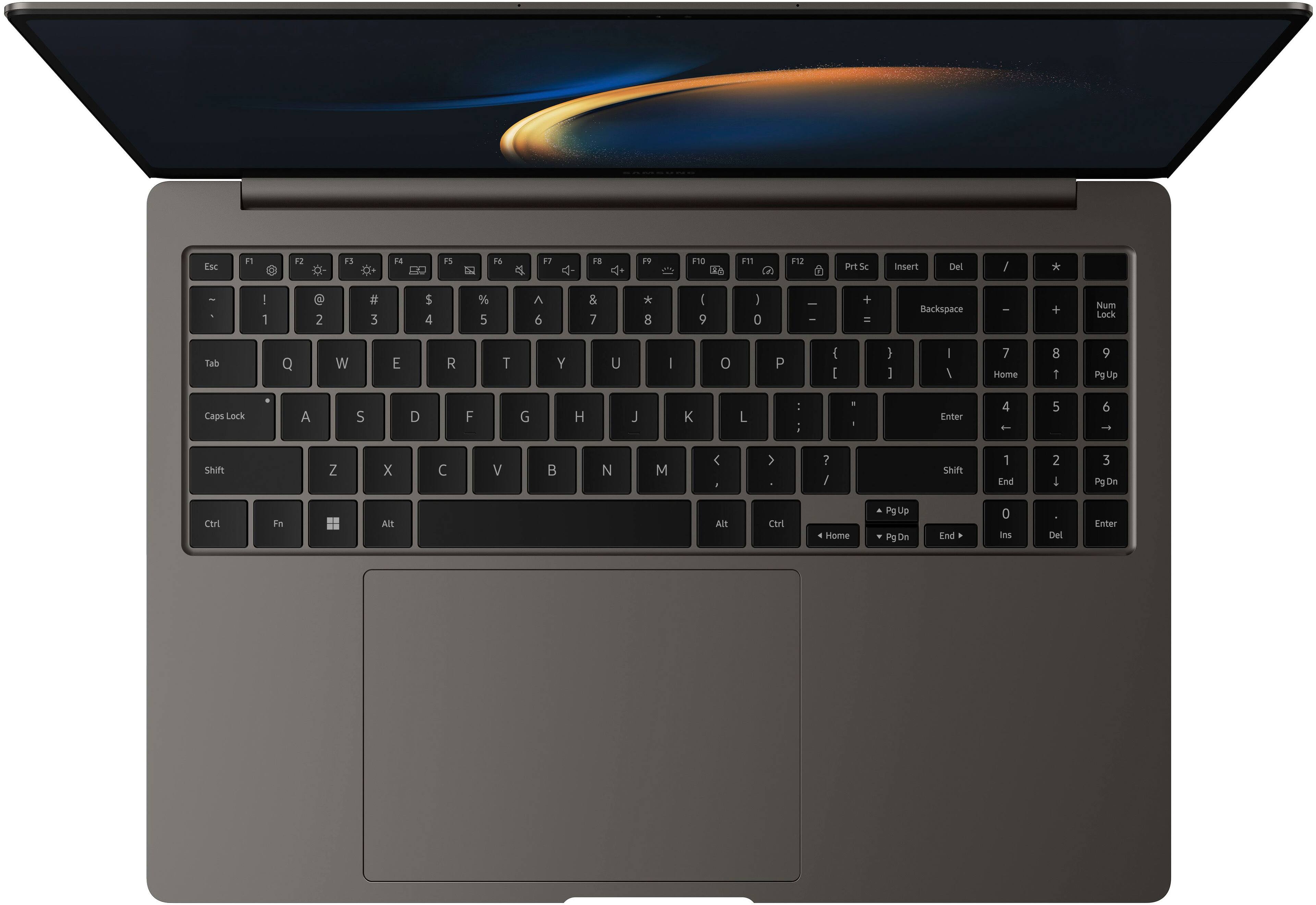 Alt View 12. Samsung - Galaxy Book3 Pro 14" 3K AMOLED Laptop - Intel 13th Gen Evo Core i7-1360P - 16GB Memory - 512 GB SSD - Graphite.