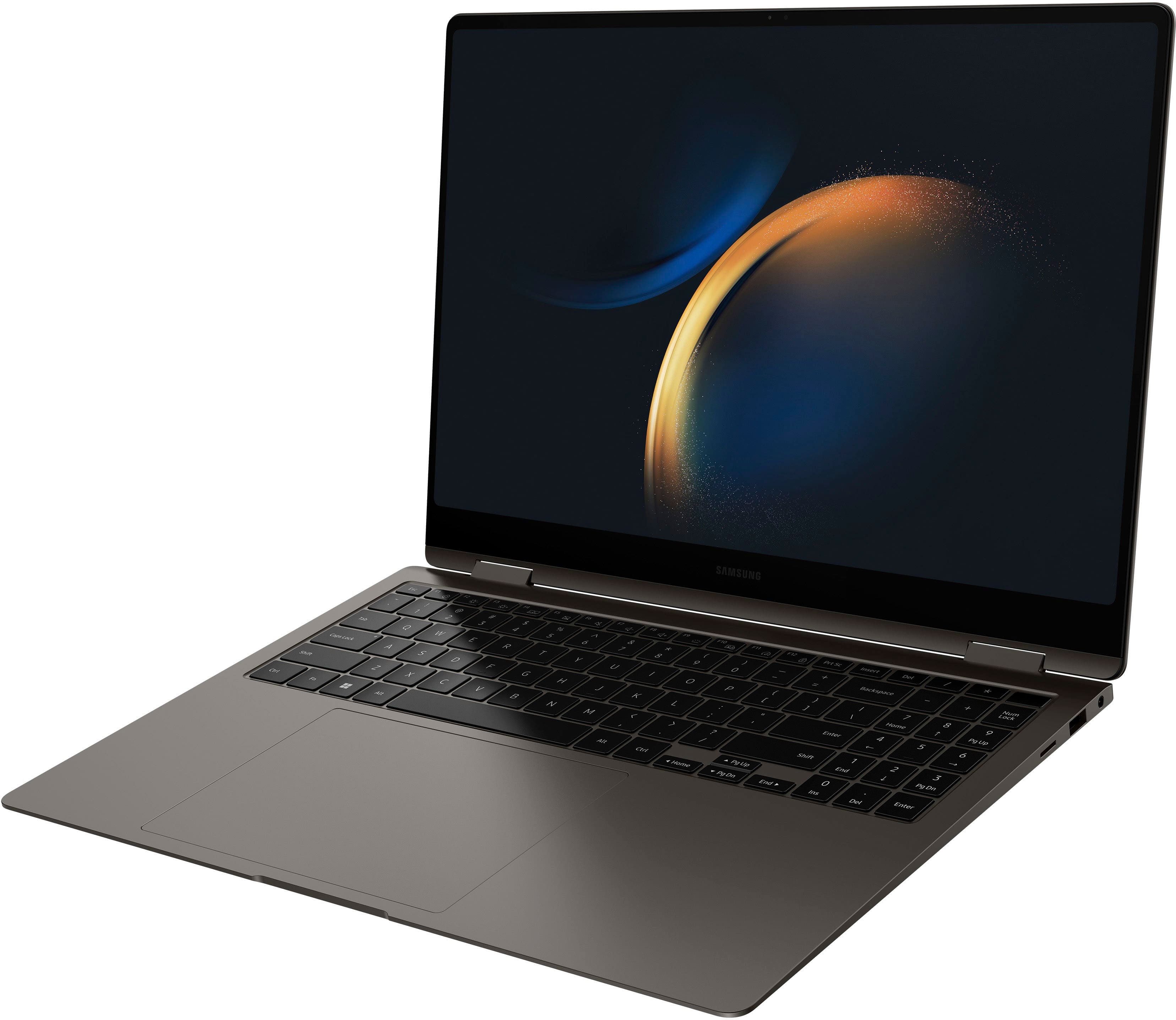 Alt View 14. Samsung - Galaxy Book3 Pro 360 2-in-1 16" 3K AMOLED Touch Screen Laptop - Intel 13th Gen Evo Core i7-1360P - 16GB Memory - 1TB SSD - Graphite.