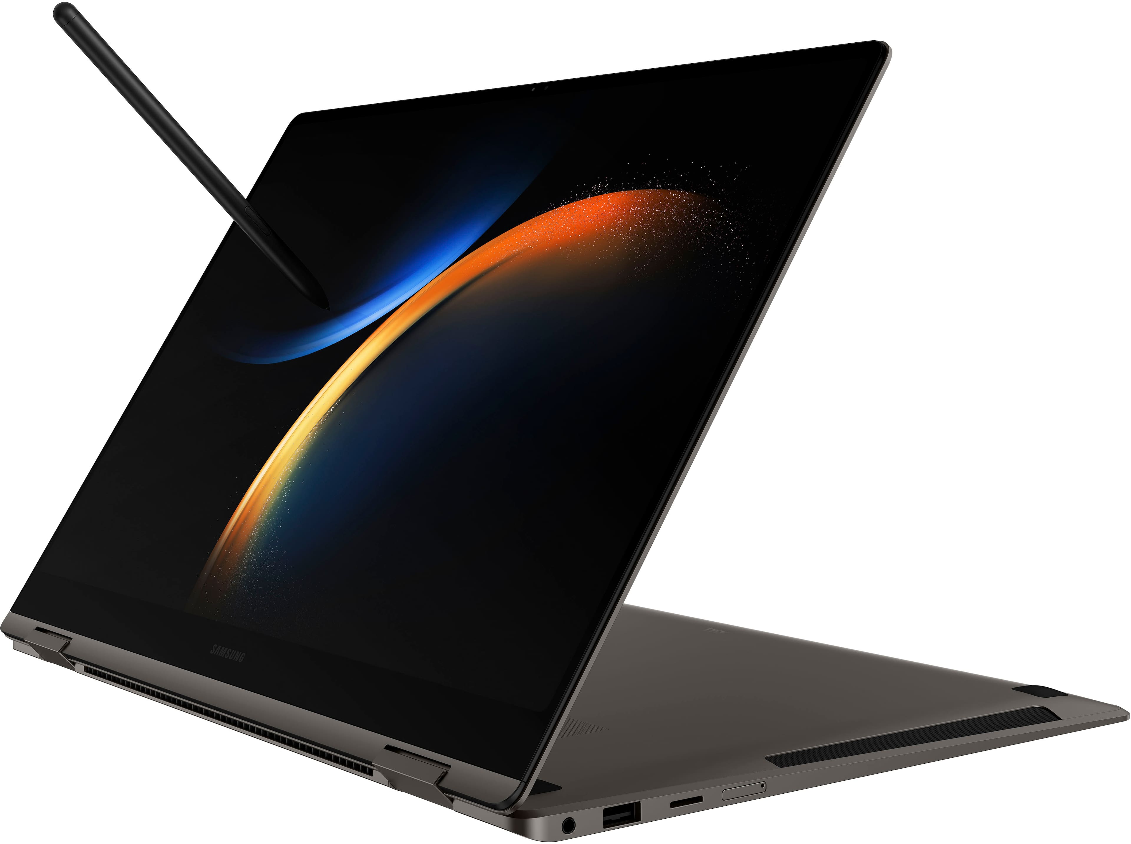 Alt View 15. Samsung - Galaxy Book3 Pro 360 2-in-1 16" 3K AMOLED Touch Screen Laptop - Intel 13th Gen Evo Core i7-1360P - 16GB Memory - 1TB SSD - Graphite.