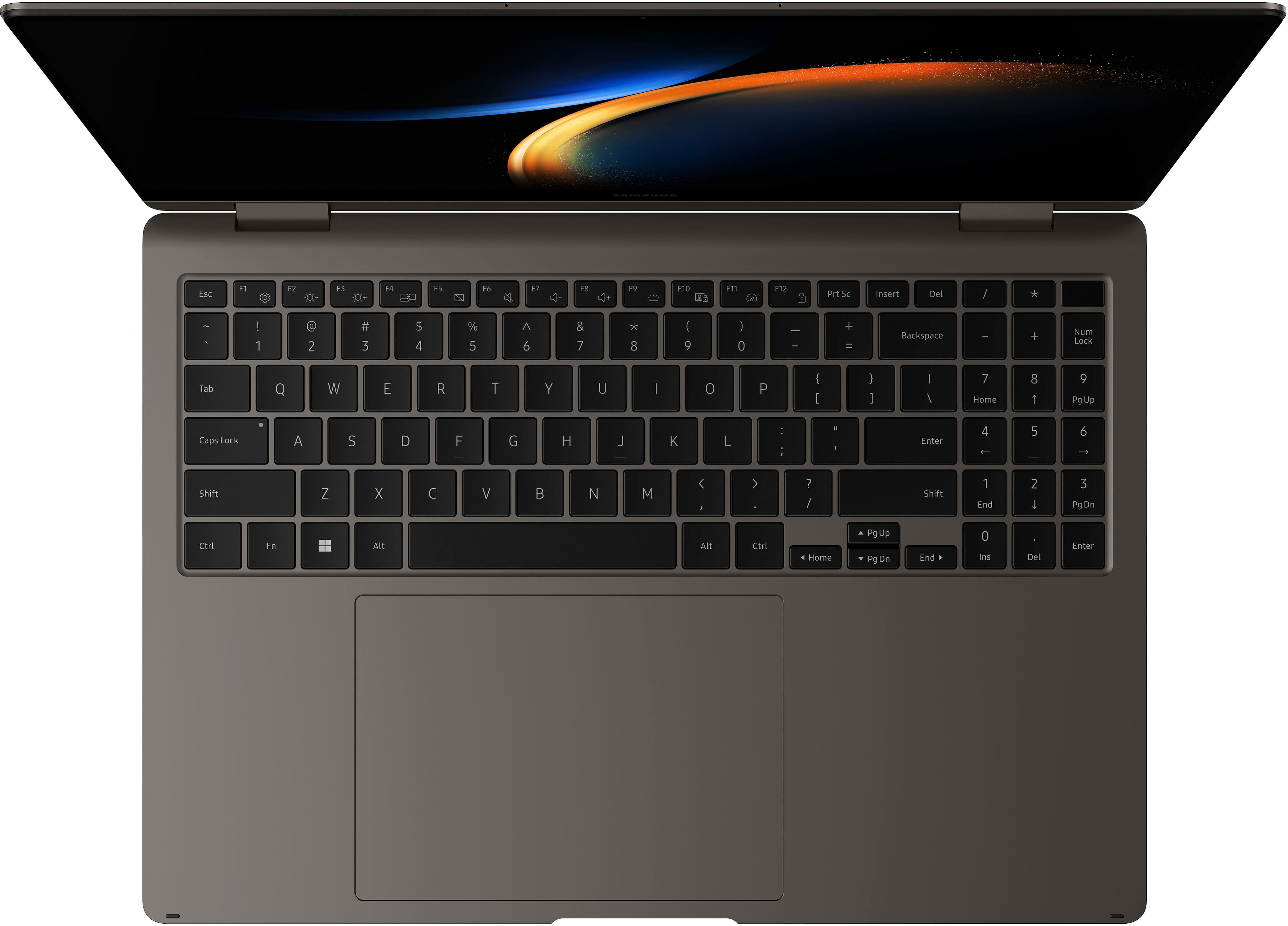 Alt View 24. Samsung - Galaxy Book3 Pro 360 2-in-1 16" 3K AMOLED Touch Screen Laptop - Intel 13th Gen Evo Core i7-1360P - 16GB Memory - 1TB SSD - Graphite.