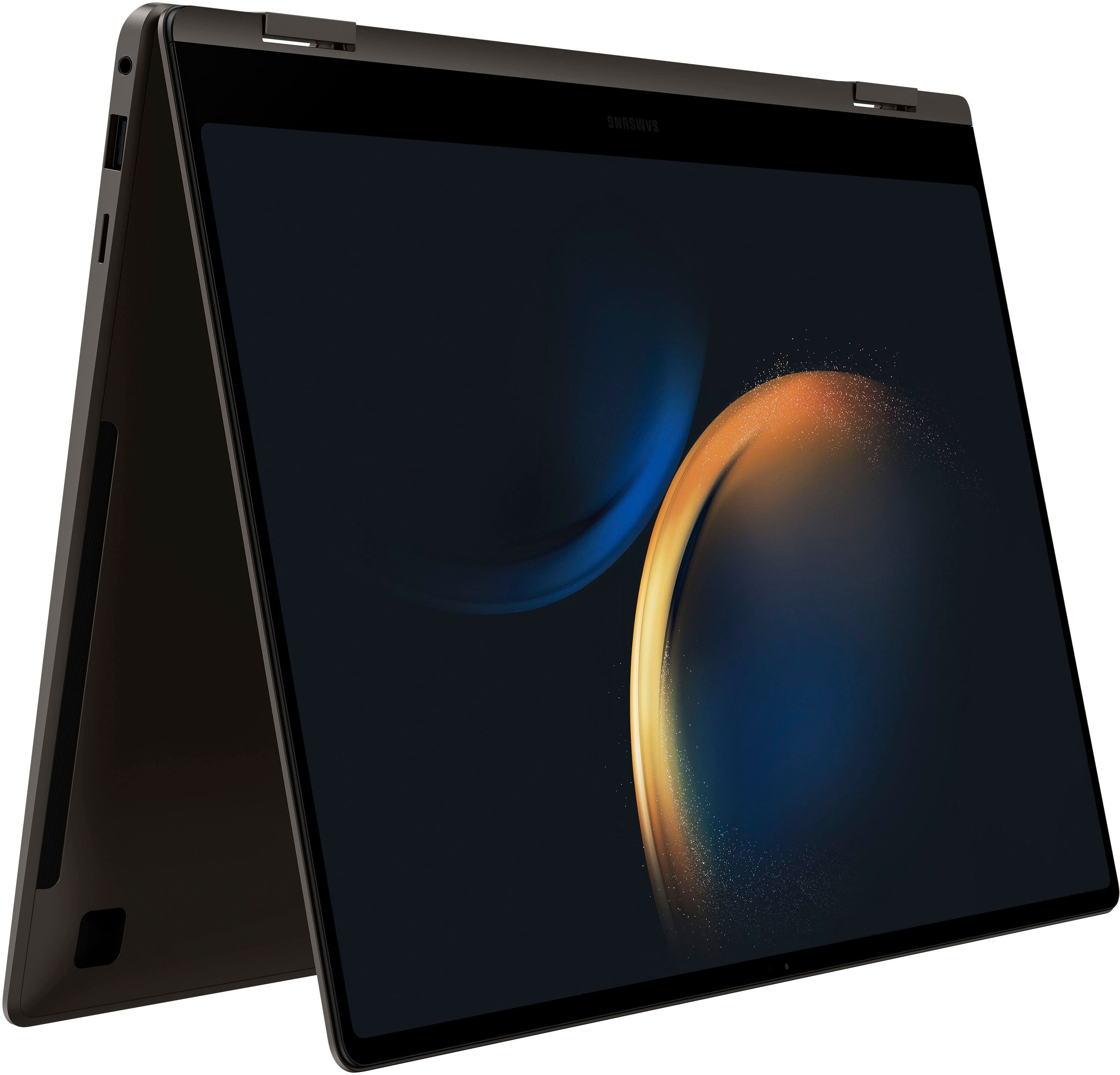 Alt View 28. Samsung - Galaxy Book3 Pro 360 2-in-1 16" 3K AMOLED Touch Screen Laptop - Intel 13th Gen Evo Core i7-1360P - 16GB Memory - 1TB SSD - Graphite.