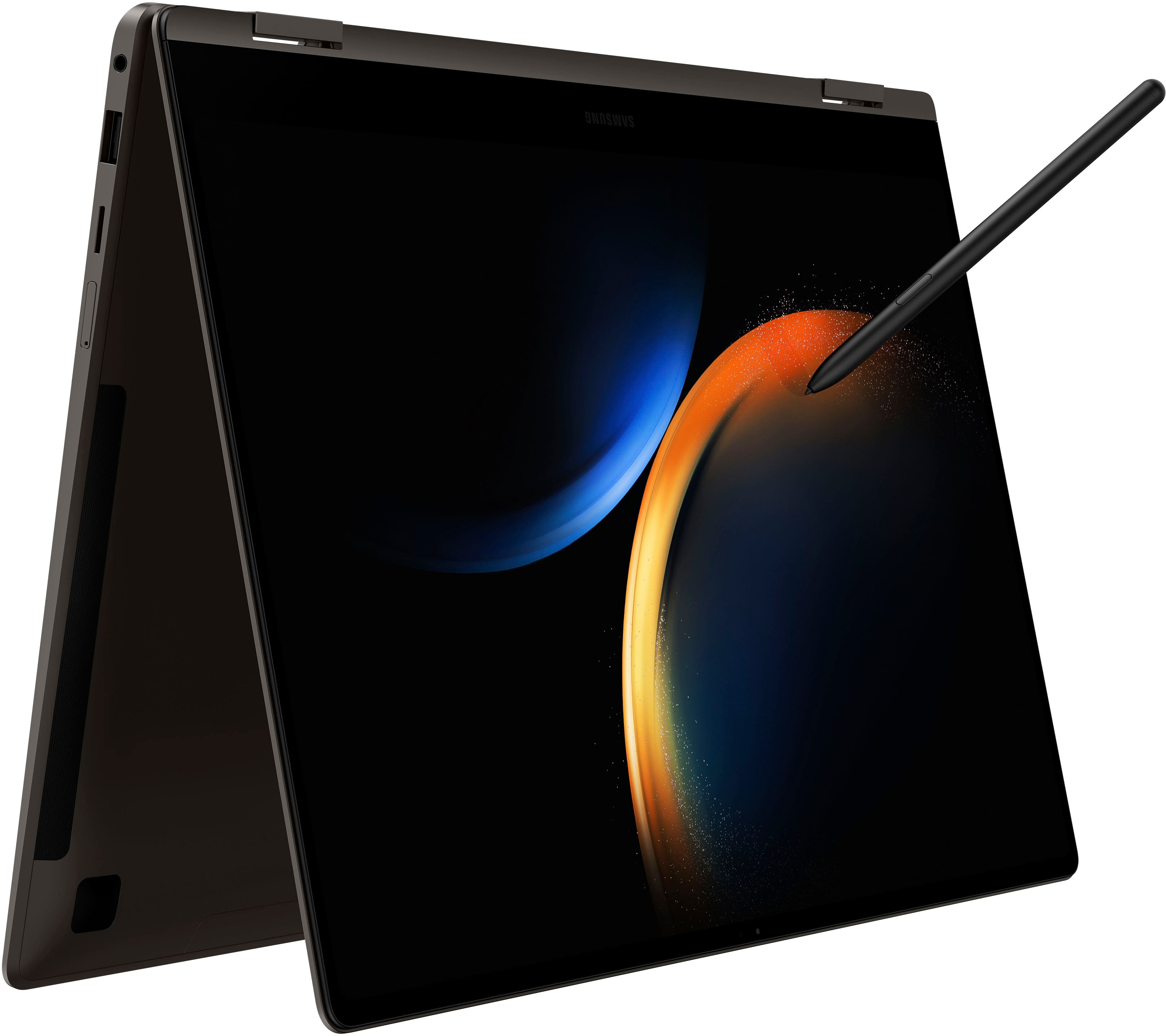 Alt View 29. Samsung - Galaxy Book3 Pro 360 2-in-1 16" 3K AMOLED Touch Screen Laptop - Intel 13th Gen Evo Core i7-1360P - 16GB Memory - 1TB SSD - Graphite.