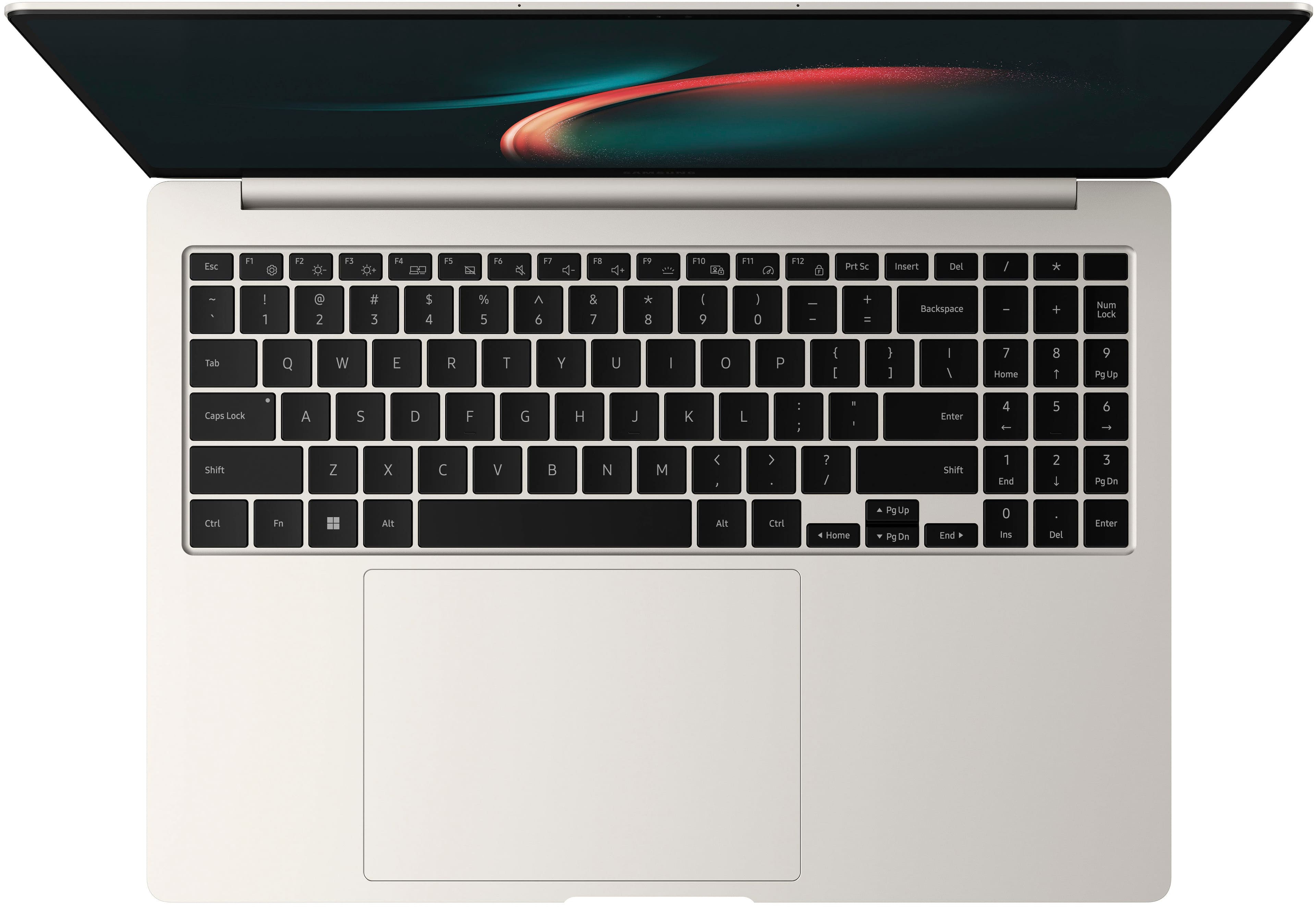 Alt View 15. Samsung - Galaxy Book3 Pro 16" 3K AMOLED Laptop - Intel 13th Gen Evo Core i7-1360P - 16GB Memory -1 TB SSD - Beige.