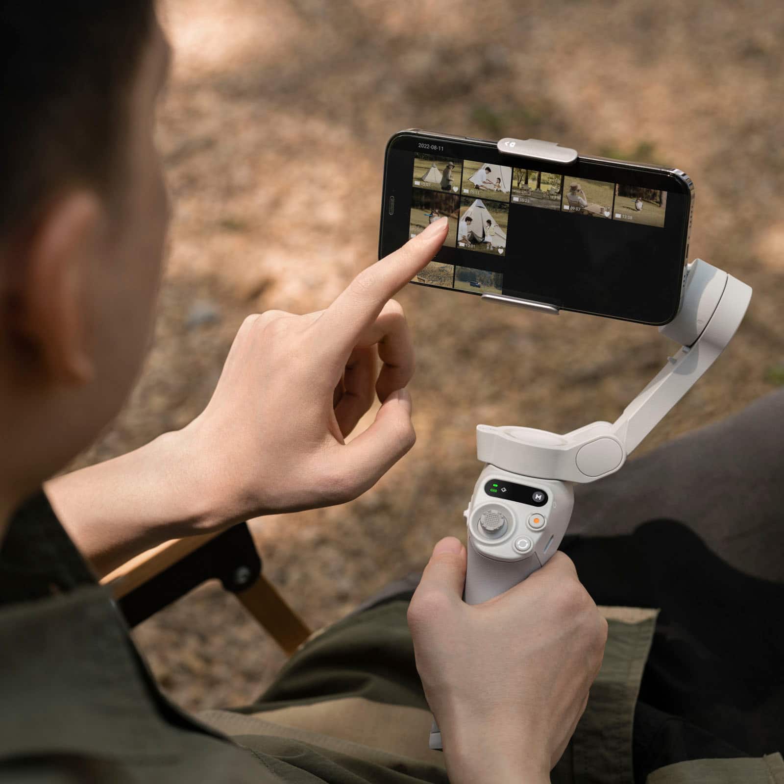 Alt View 20. DJI - Osmo Mobile SE Smartphone 3-Axis Gimbal Stabilizer - Gray.