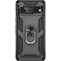 SaharaCase - Military Kickstand Series with Belt Clip Case for Google Pixel 7 Pro - Black - Front_Zoom