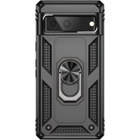 SaharaCase - Military Kickstand Series with Belt Clip Case for Google Pixel 7 - Black - Front_Zoom