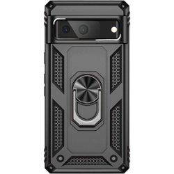 SaharaCase - Military Kickstand Series with Belt Clip Case for Google Pixel 7 - Black - Front_Zoom