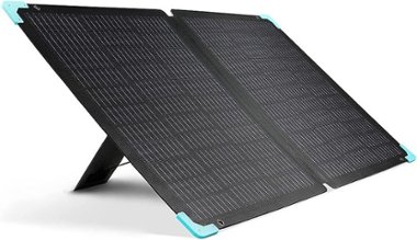 Renogy - E.FLEX Portable 120 Watt Solar Panel - Black - Front_Zoom