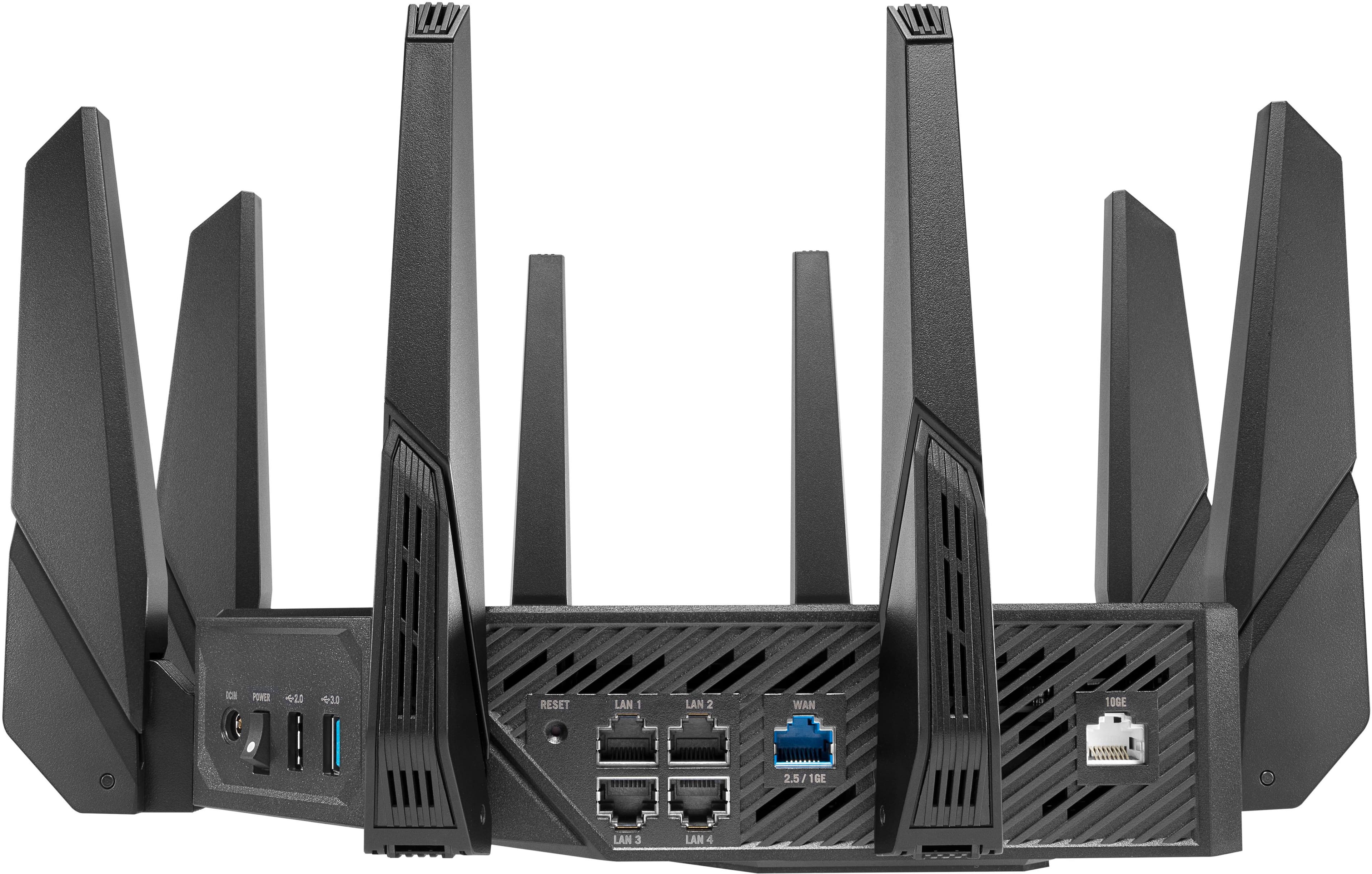 Alt View 11. ASUS - ROG Rapture GT-AX11000 Pro Tri-band WiFi 6 Gaming Router, 2.5G Port - Black.