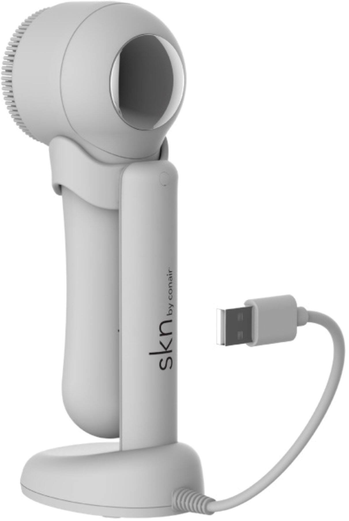 Alt View 12. Conair - SKN by Conair Cryo Advanced Silicone Facial Brush - White.