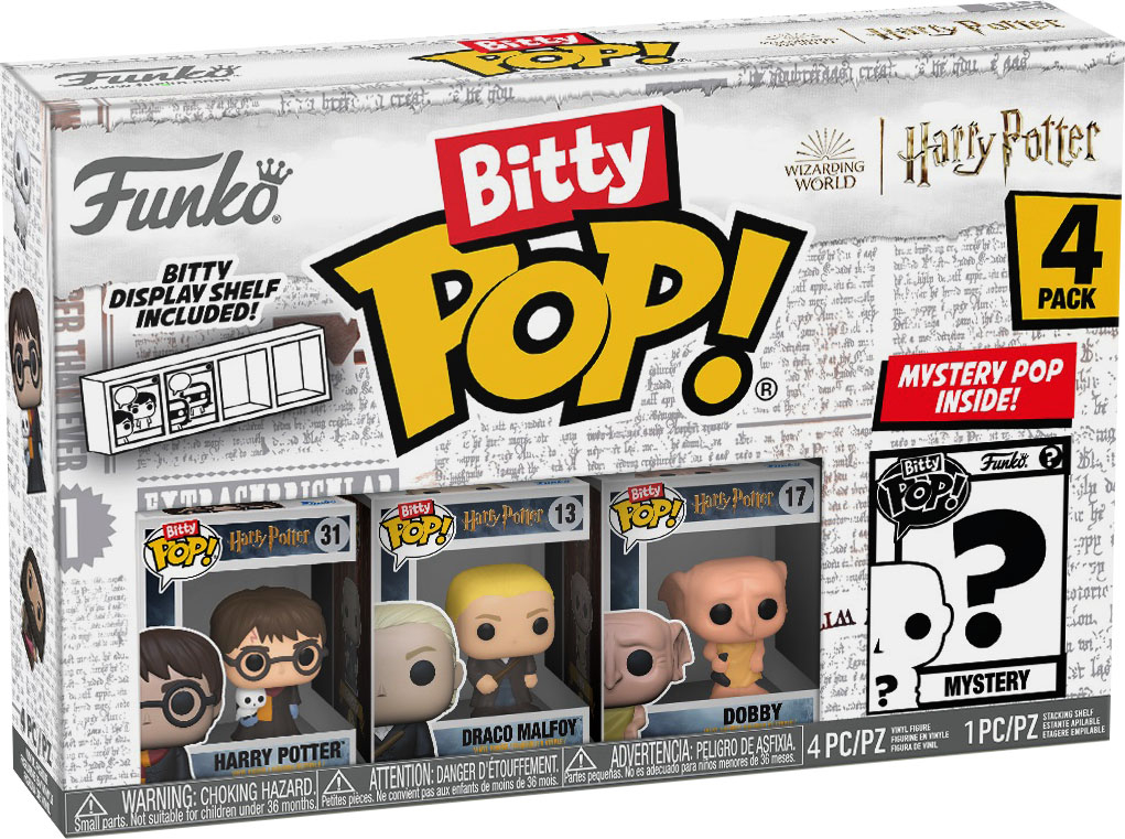 Funko, Toys, Funko Bitty Pop Harry Potter Mini Pops Harry Draco Bitty  Display Shelf 4 Pack