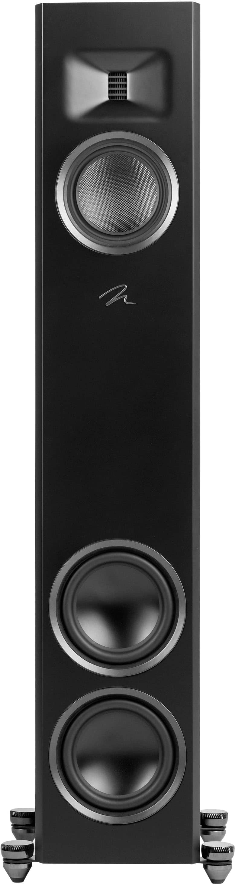 Back. MartinLogan - Motion F20 3-Way Floorstanding Speaker with 5.5” Midrange and Dual 6.5” Bass Drivers (Each) - Gloss Black.