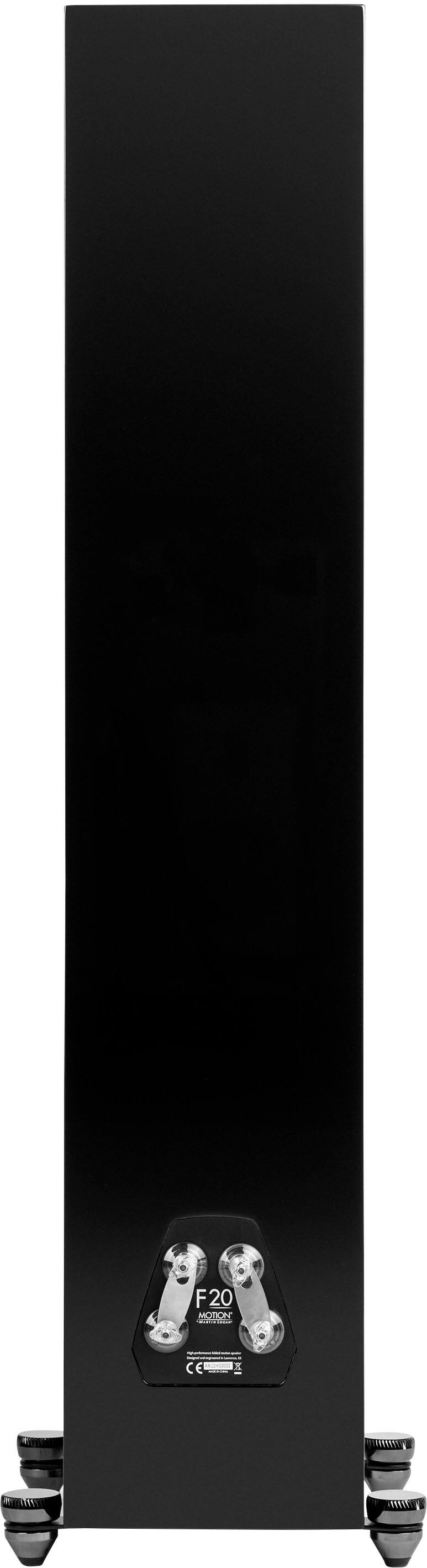 Alt View 13. MartinLogan - Motion F20 3-Way Floorstanding Speaker with 5.5” Midrange and Dual 6.5” Bass Drivers (Each) - Gloss Black.