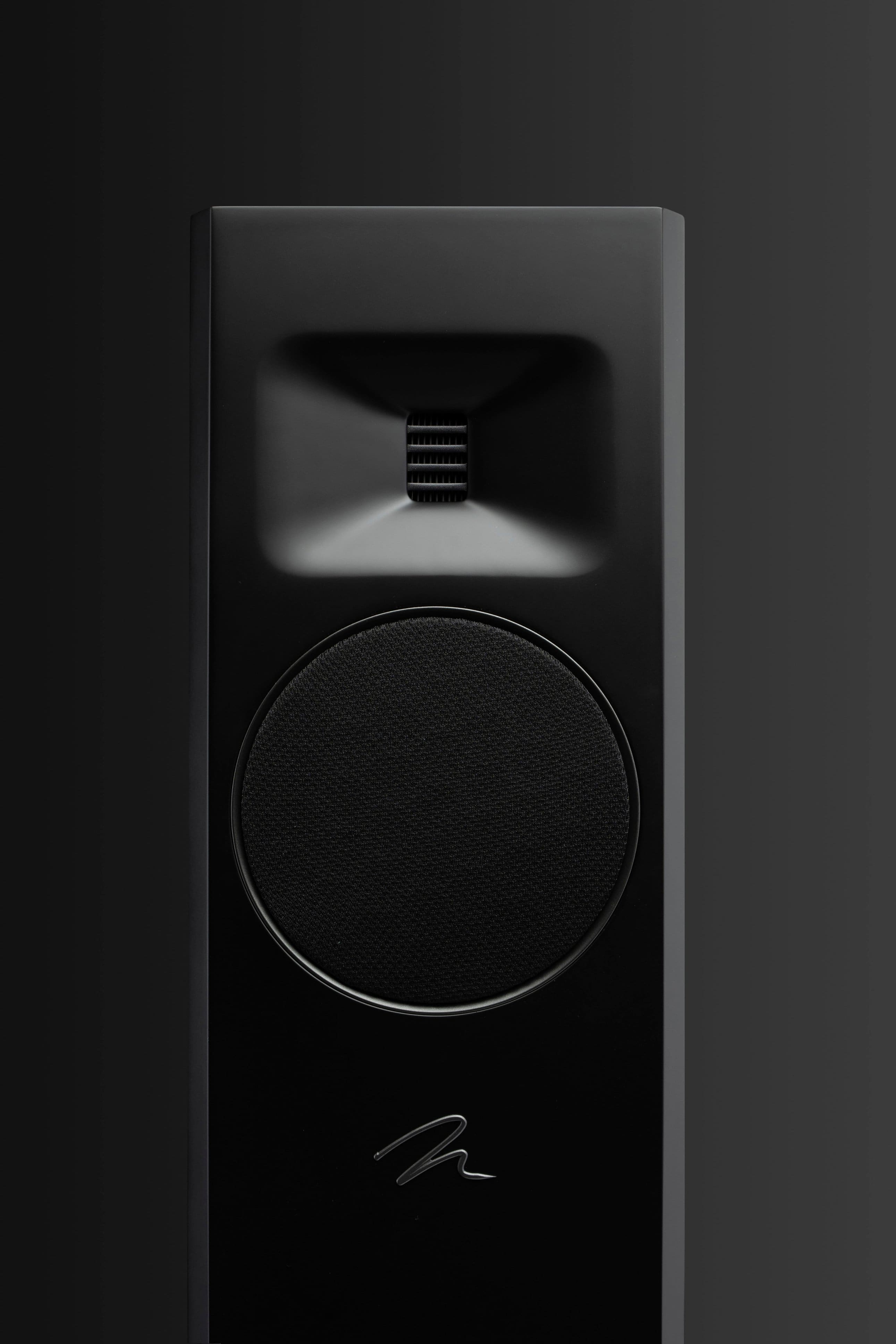 Alt View 14. MartinLogan - Motion F20 3-Way Floorstanding Speaker with 5.5” Midrange and Dual 6.5” Bass Drivers (Each) - Gloss Black.