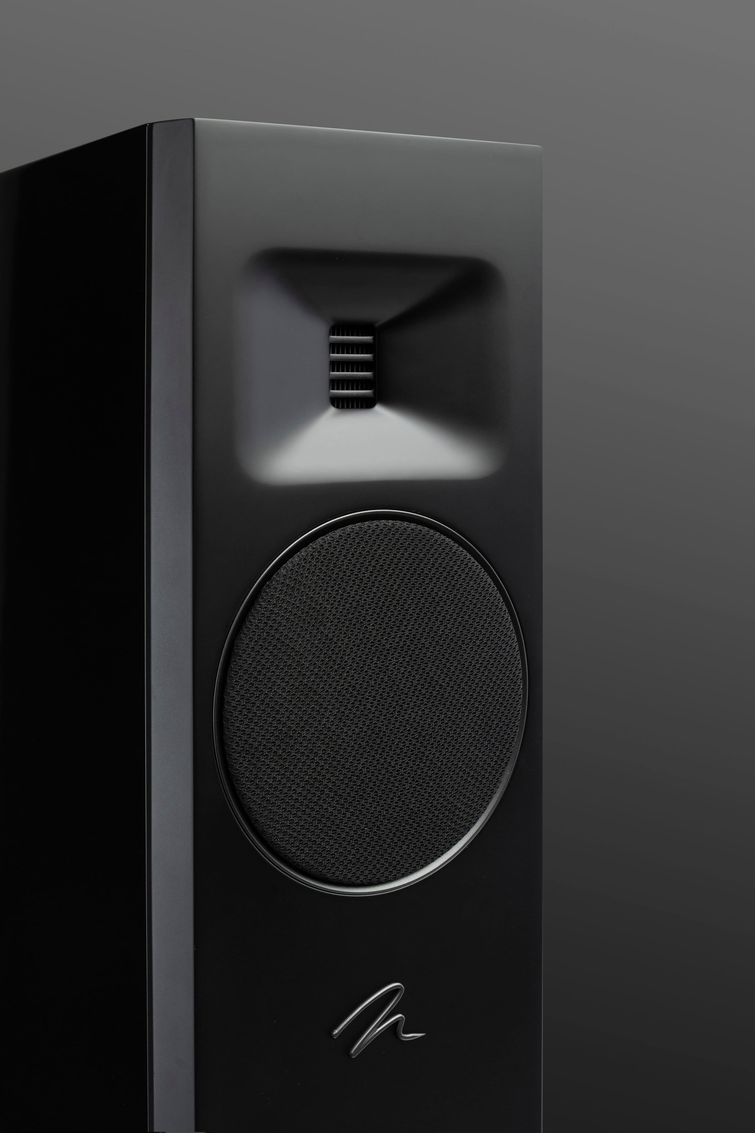 Alt View 16. MartinLogan - Motion F20 3-Way Floorstanding Speaker with 5.5” Midrange and Dual 6.5” Bass Drivers (Each) - Gloss Black.