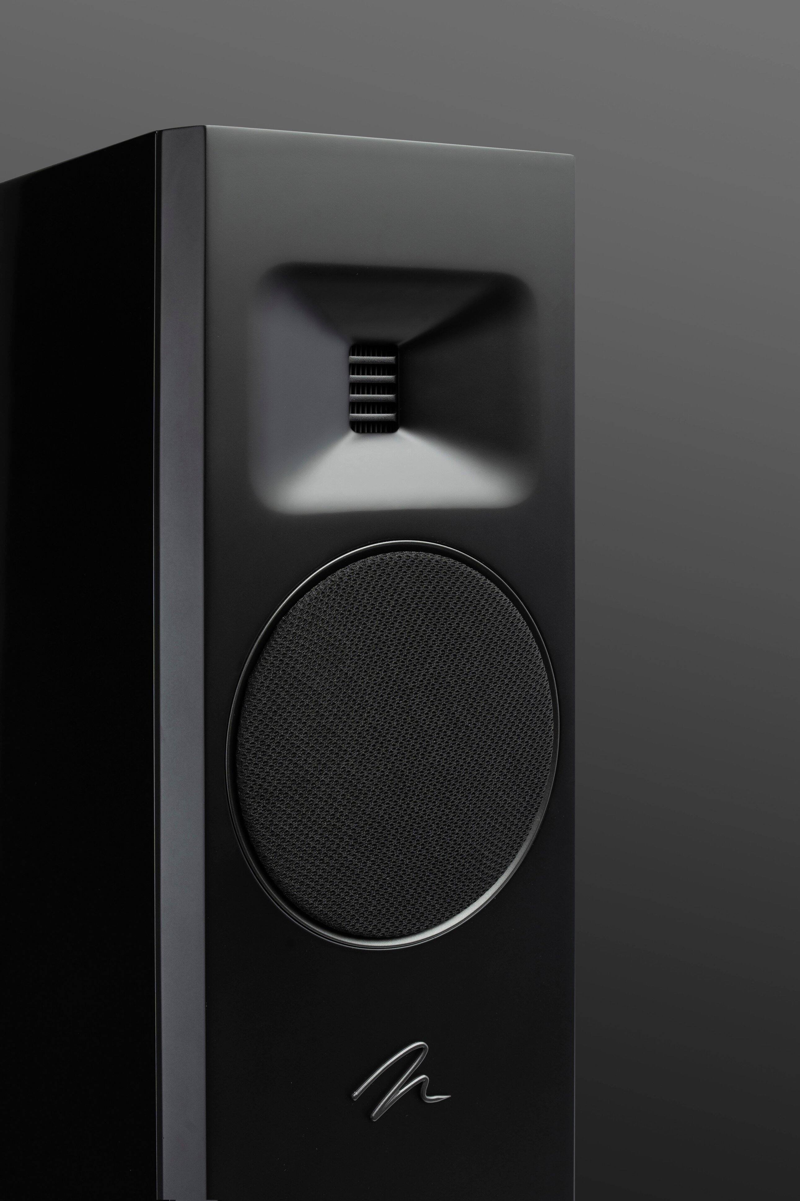 Alt View 16. MartinLogan - Motion F20 3-Way Floorstanding Speaker with 5.5” Midrange and Dual 6.5” Bass Drivers (Each) - Gloss Black.