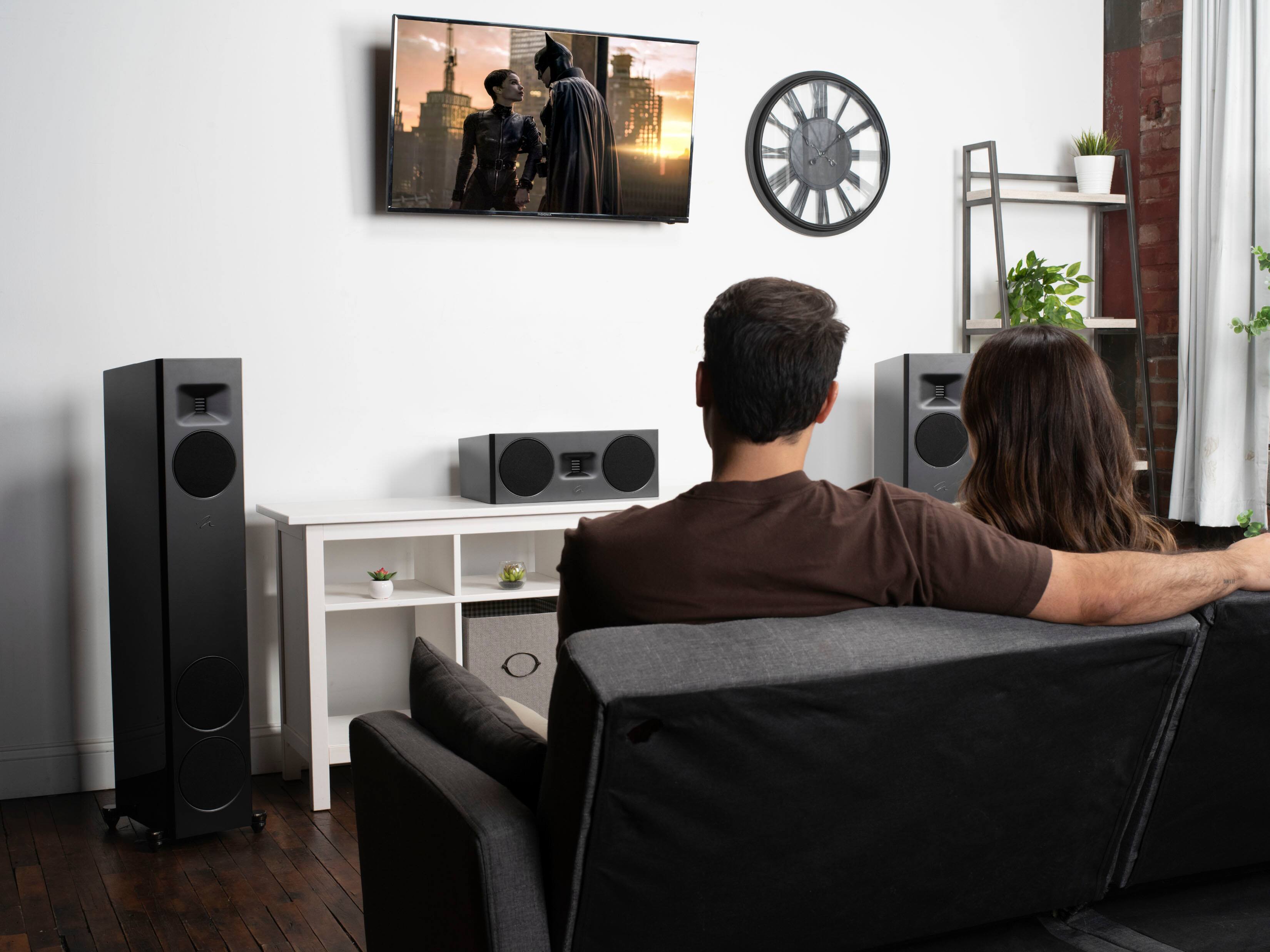 Alt View 20. MartinLogan - Motion F20 3-Way Floorstanding Speaker with 5.5” Midrange and Dual 6.5” Bass Drivers (Each) - Gloss Black.