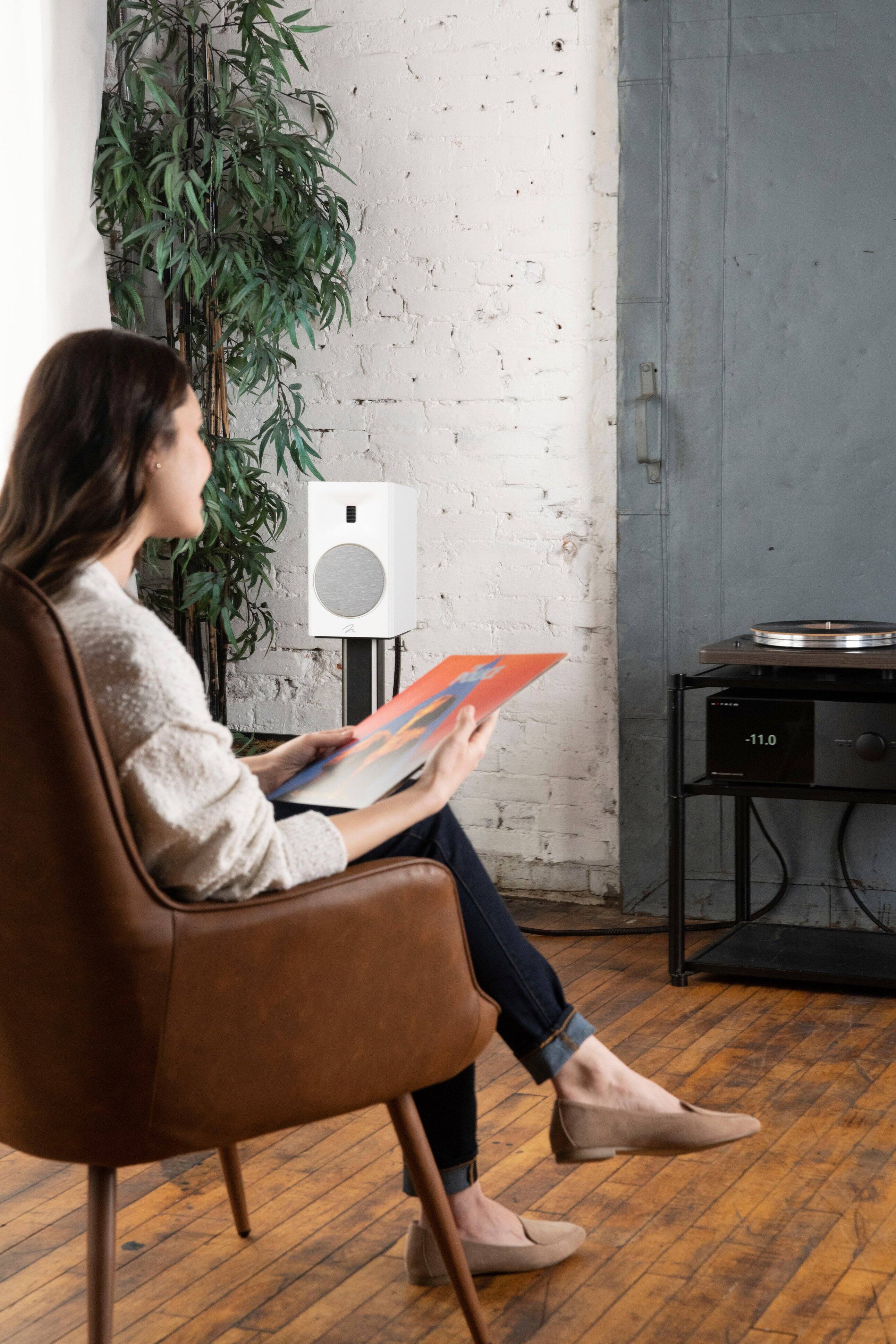 Alt View 17. MartinLogan - Motion B10 2-Way Bookshelf Speaker with 5.5” Midbass Driver (Each) - Gloss Black.