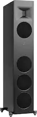Front. MartinLogan - Motion XT F100 3-Way Floorstanding Speaker with 6.5” Midrange and Triple 6.5” Bass Drivers (Each) - Gloss Black.