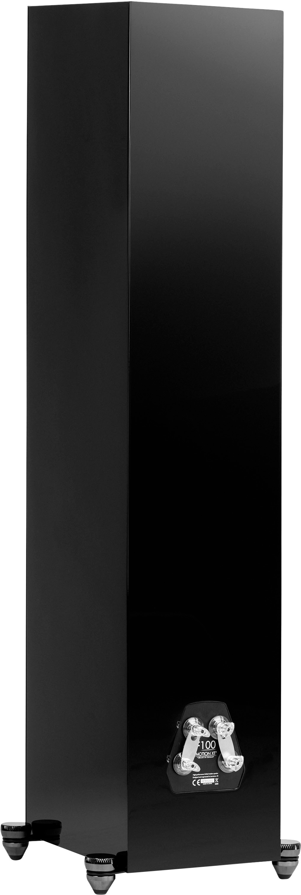 Alt View 12. MartinLogan - Motion XT F100 3-Way Floorstanding Speaker with 6.5” Midrange and Triple 6.5” Bass Drivers (Each) - Gloss Black.