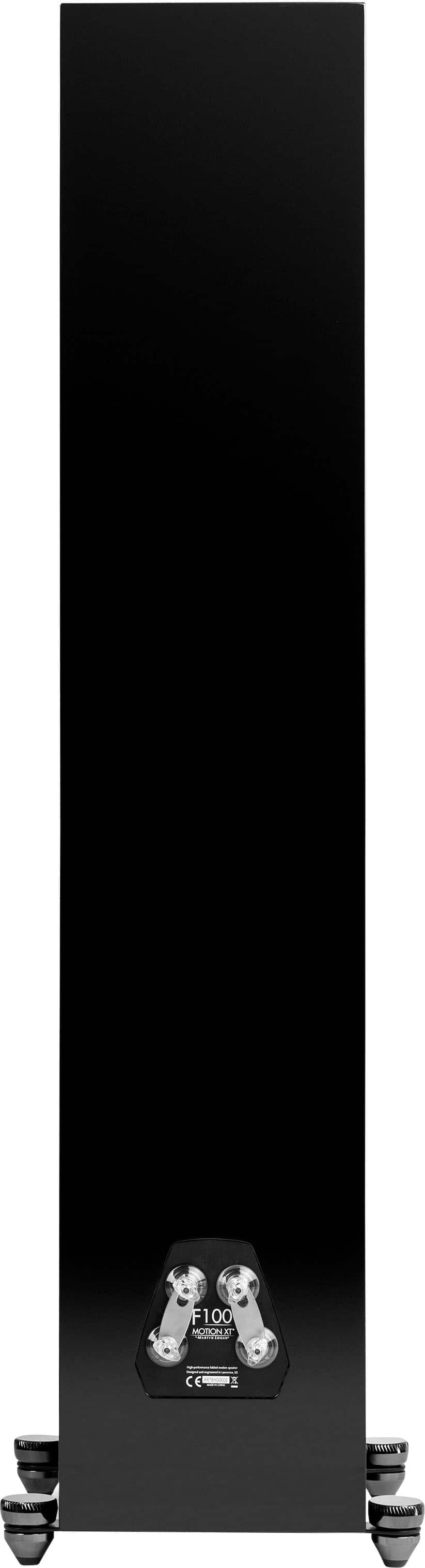 Alt View 13. MartinLogan - Motion XT F100 3-Way Floorstanding Speaker with 6.5” Midrange and Triple 6.5” Bass Drivers (Each) - Gloss Black.