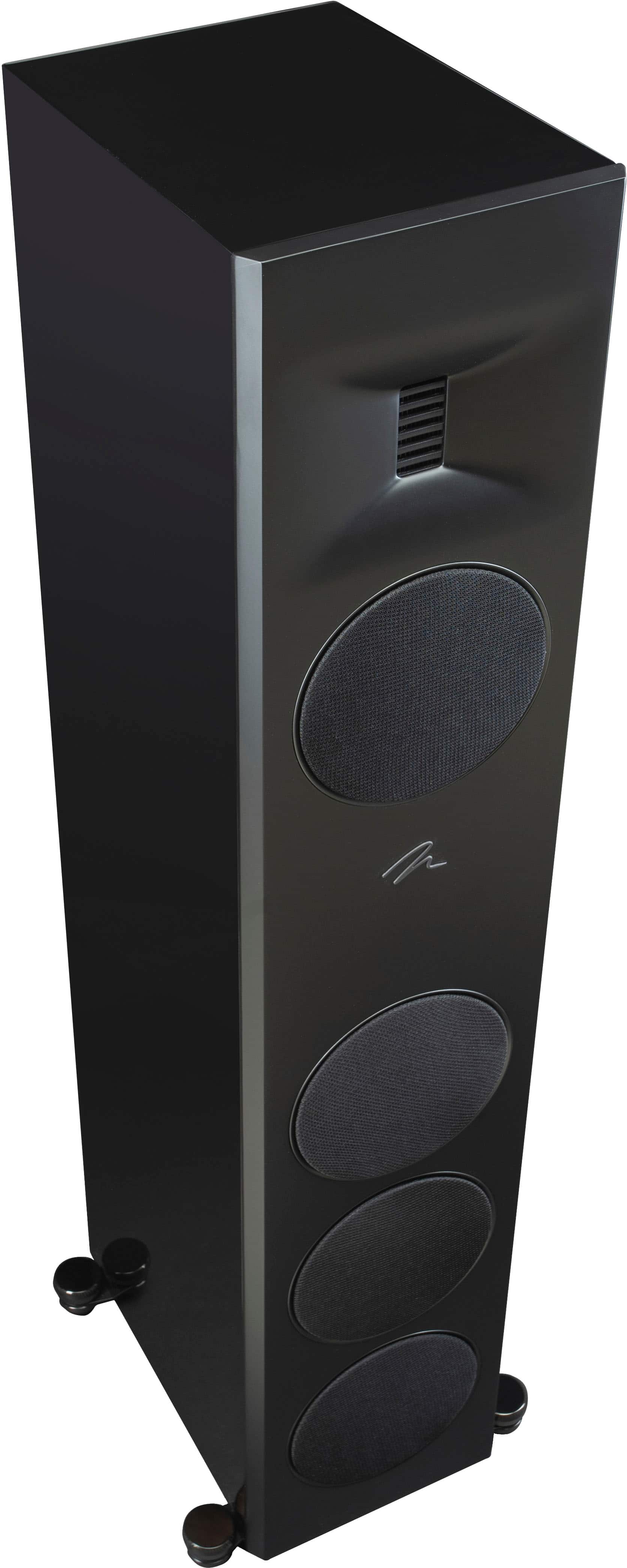 Alt View 14. MartinLogan - Motion XT F100 3-Way Floorstanding Speaker with 6.5” Midrange and Triple 6.5” Bass Drivers (Each) - Gloss Black.