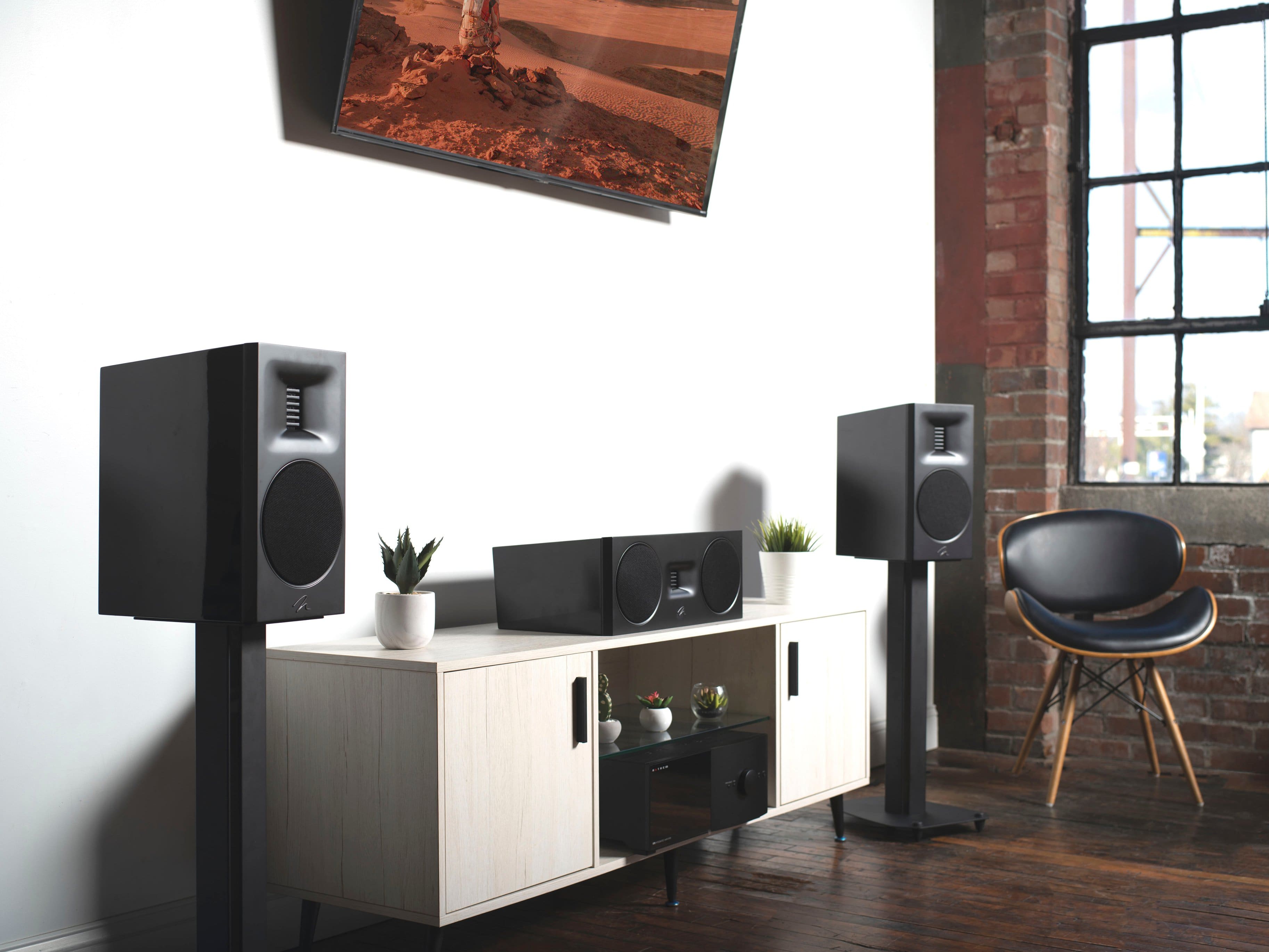 Alt View 26. MartinLogan - Motion C10 2.5-Way Center-Channel with Dual 5.5” Midbass Drivers (Each) - Gloss Black.