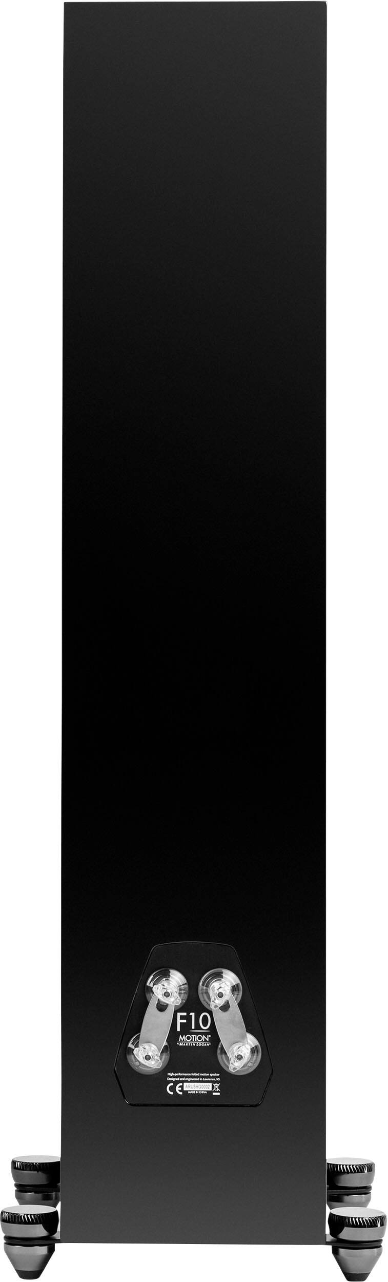 Alt View 13. MartinLogan - Motion F10 3-Way Floorstanding Speaker with 5.5” Midrange and Dual 5.5” Bass Drivers (Each) - Gloss Black.