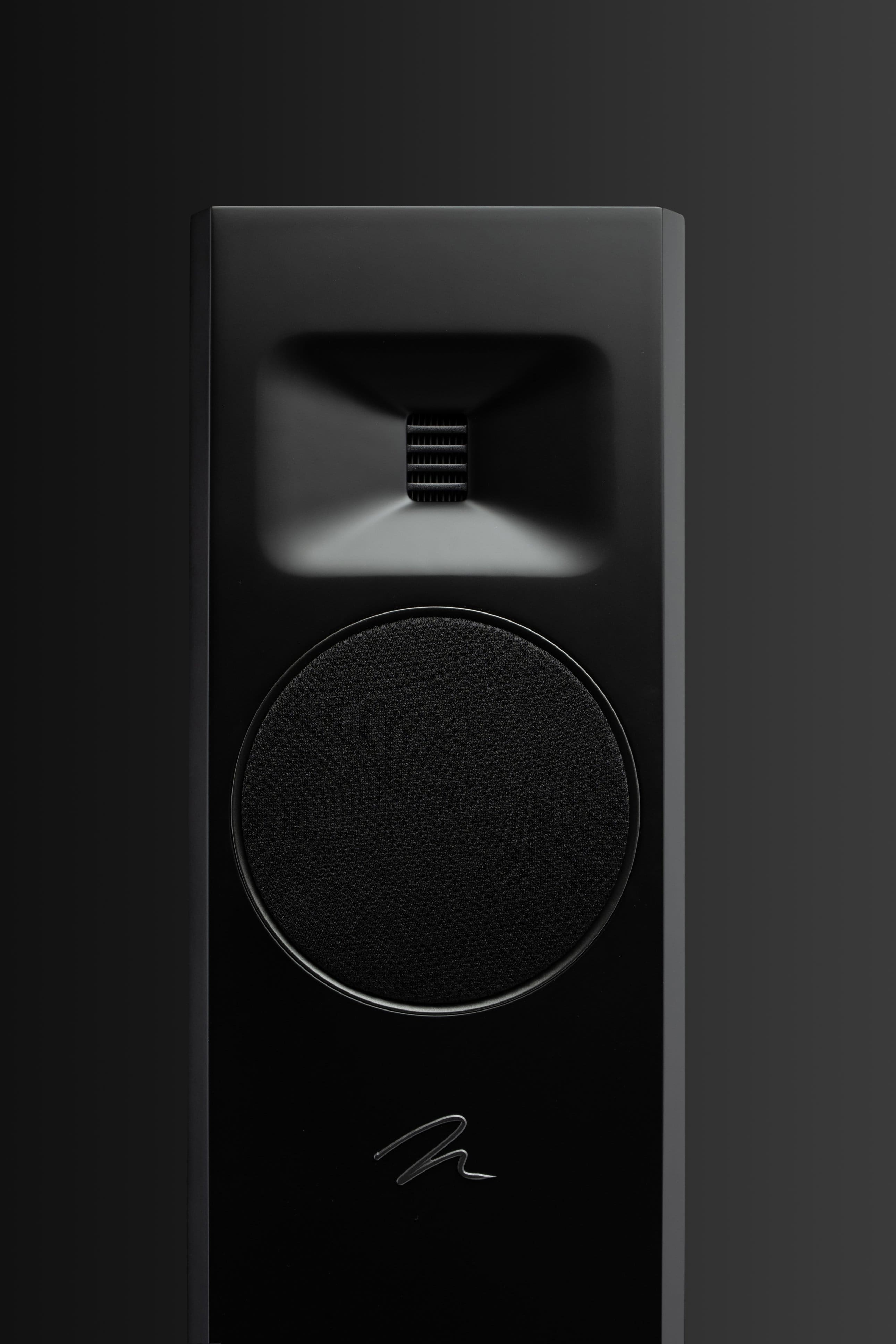 Alt View 14. MartinLogan - Motion F10 3-Way Floorstanding Speaker with 5.5” Midrange and Dual 5.5” Bass Drivers (Each) - Gloss Black.