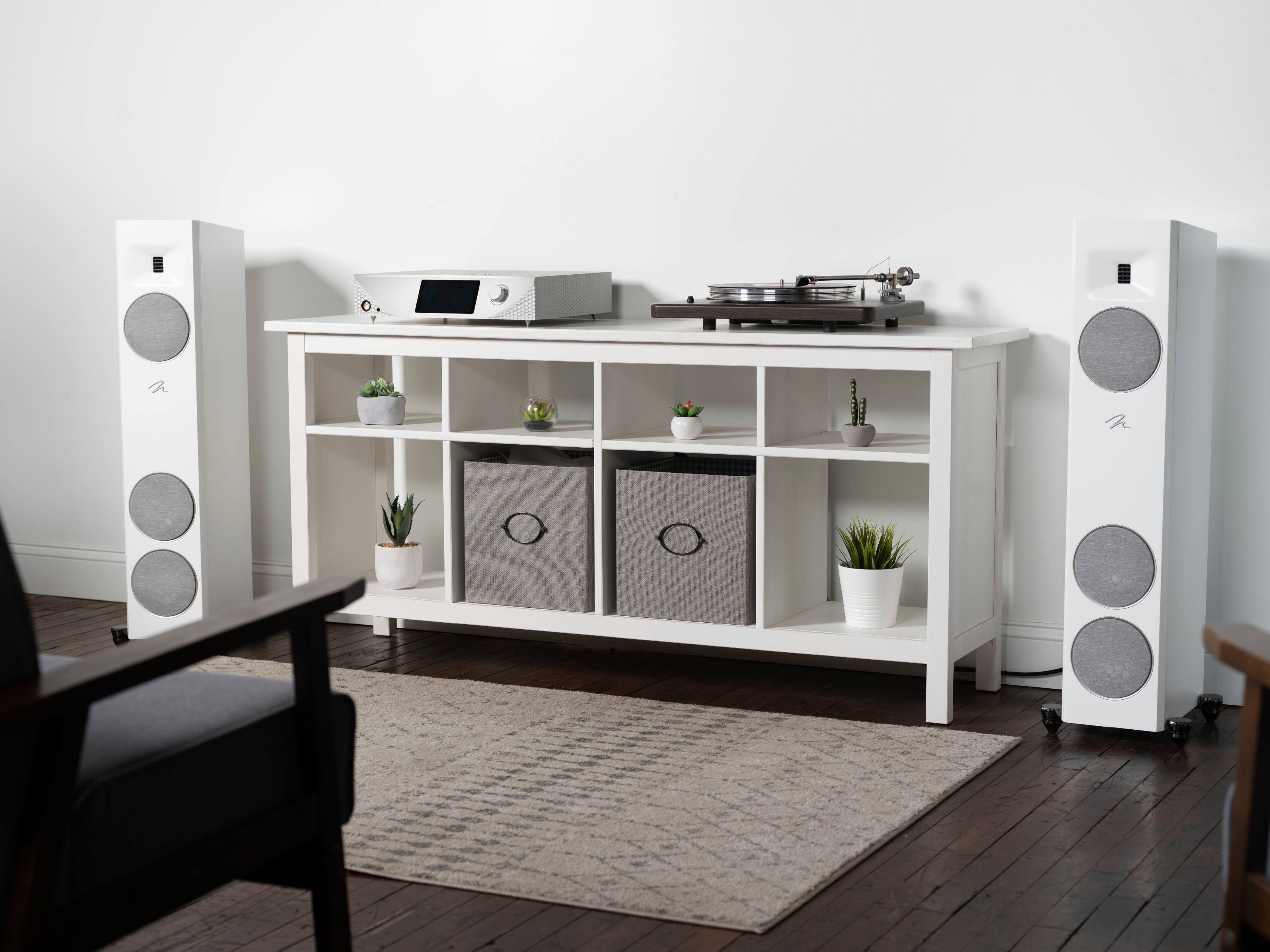 Alt View 26. MartinLogan - Motion F10 3-Way Floorstanding Speaker with 5.5” Midrange and Dual 5.5” Bass Drivers (Each) - Gloss Black.