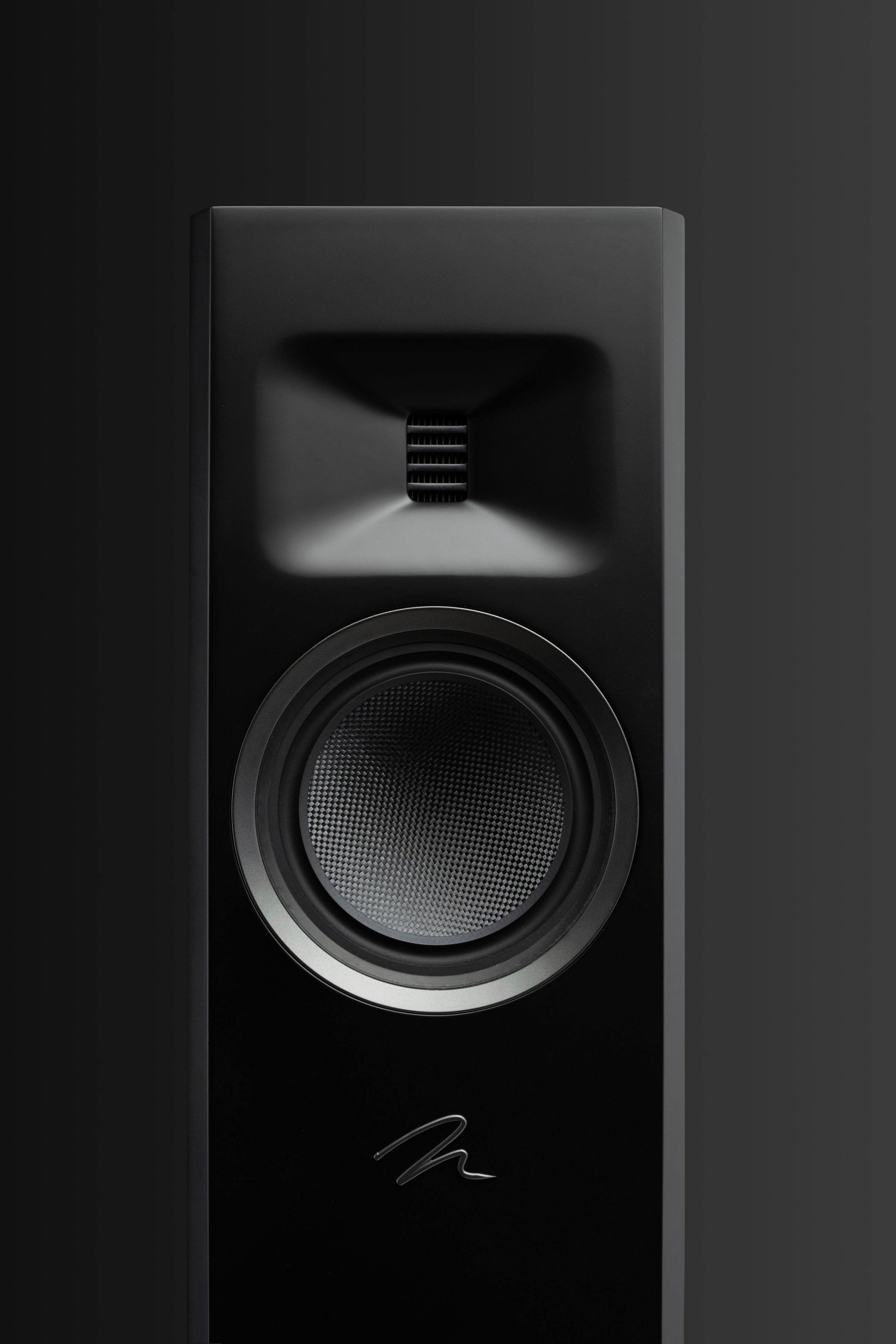 Alt View 37. MartinLogan - Motion F10 3-Way Floorstanding Speaker with 5.5” Midrange and Dual 5.5” Bass Drivers (Each) - Gloss Black.
