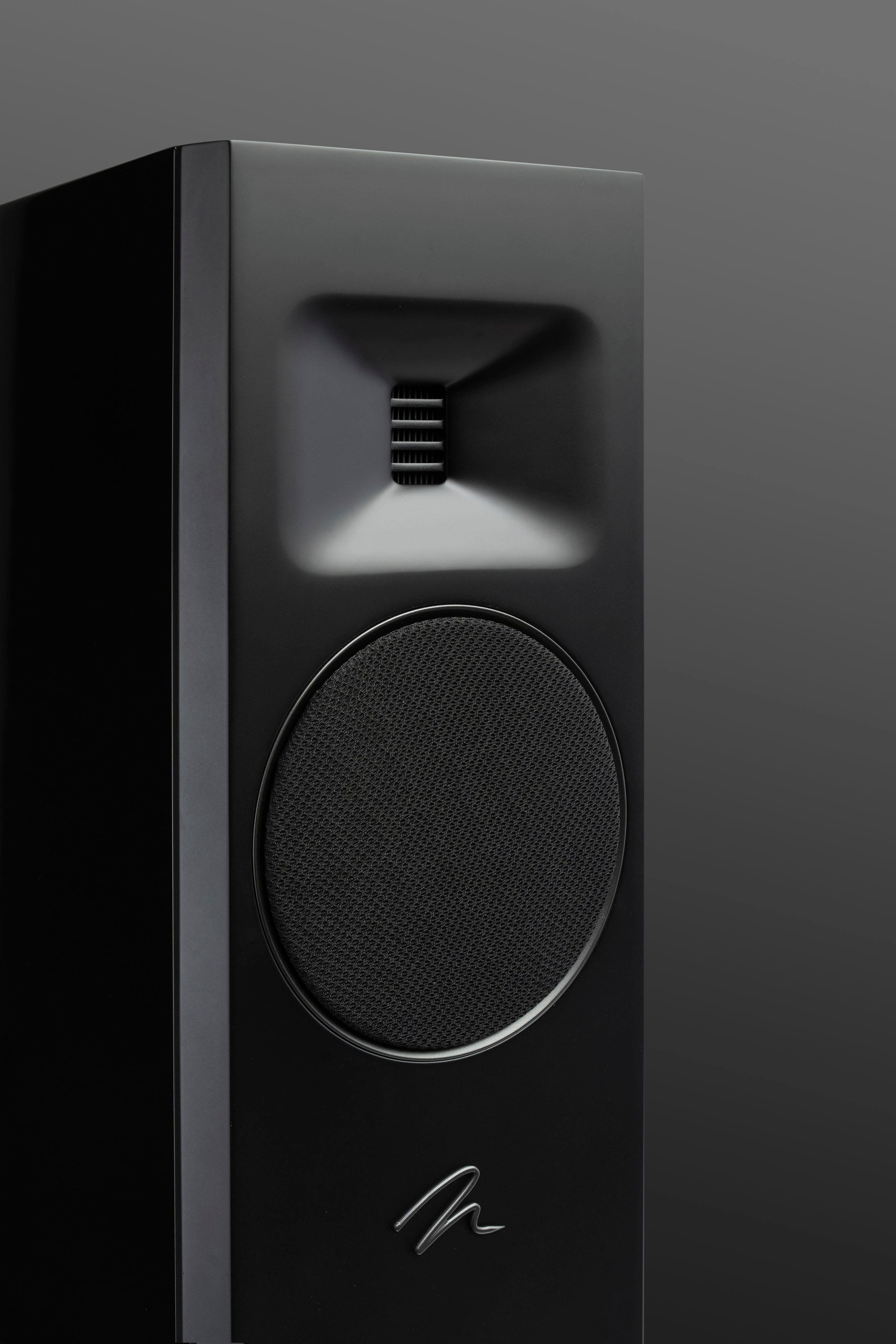 Alt View 38. MartinLogan - Motion F10 3-Way Floorstanding Speaker with 5.5” Midrange and Dual 5.5” Bass Drivers (Each) - Gloss Black.